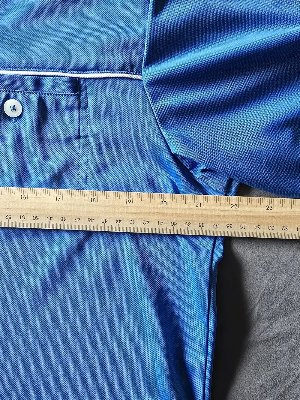 Adidas Climalite Men's Golf Polo Blue Chest Stripe Pocket